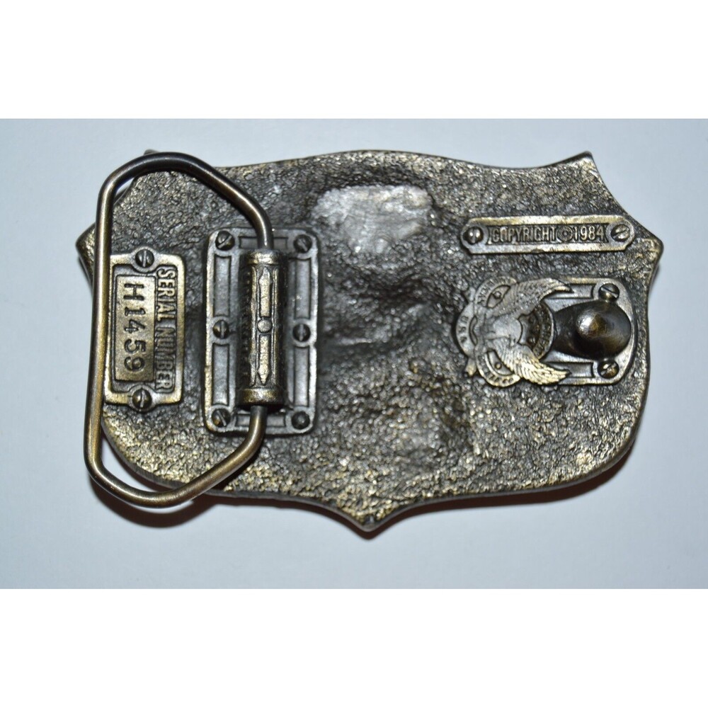Vintage 1984 "I'm Proud to be American" USA Freedom Eagle Aged Belt Buckle Rare - Picture 3 of 7